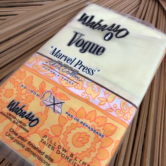 Vintage | Wabasso Other - 70's Wabasso Vogue Neon Floral Pillow Slips - NOS - Cotton Pillow Cases - Bed